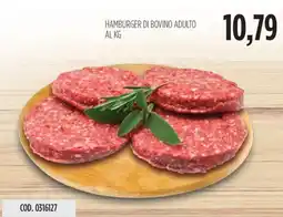Carico Cash & Carry Hamburger di bovino adulto al kg offerta