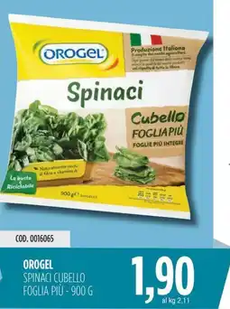 Carico Cash & Carry OROGEL spinaci cubello foglia più offerta
