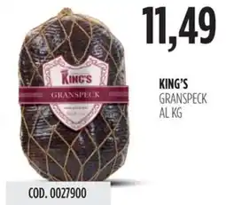Carico Cash & Carry KING'S Granspeck al kg offerta