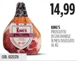 Carico Cash & Carry KING'S Prosciutto di san daniele 18 mesi disossato al kg offerta