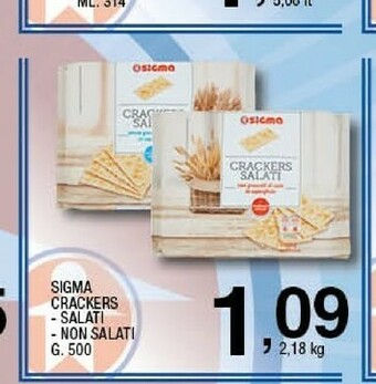 Sigma Crackers offerta