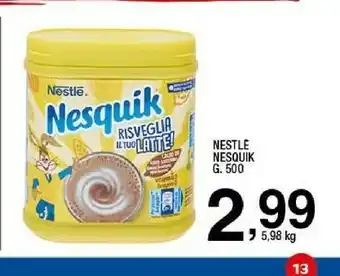 Sigma Nesquik offerta