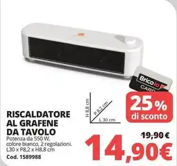 Brico Io Riscaldatore al grafene da tavolo offerta