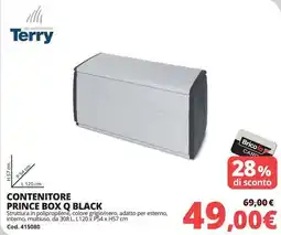 Brico Io Terry contenitore prince box Q black offerta