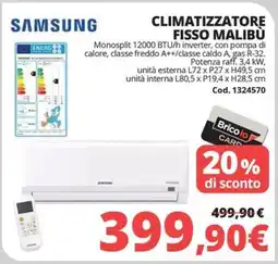 Brico Io SAMSUNG climatizzatore fisso malibu offerta