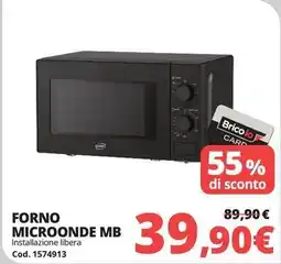 Brico Io Forno microonde MB offerta