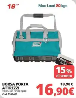 Brico Io Borsa porta attrezzi total offerta
