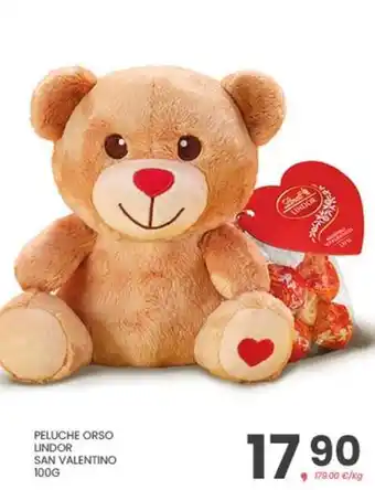Peluche orso lindor san valentino