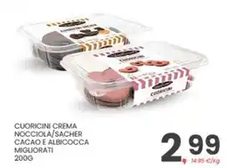 Eurospar Cuoricini crema nocciola/sacher cacao e albicocca migliorati offerta