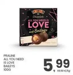 Eurospar Praline all you need is love BAILEYS offerta