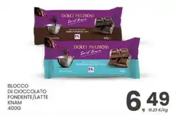 Eurospar Blocco di cioccolato fondente/latte KNAM offerta