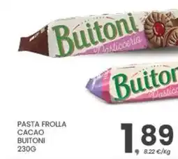 Eurospar Pasta frolla cacao BUITONI offerta