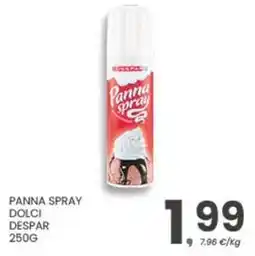 Eurospar Panna spray dolci DESPAR offerta