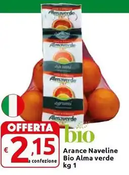 Carrefour Express Arance Naveline Bio Alma verde offerta