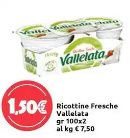 Carrefour Express Ricottine Fresche Vallelata offerta