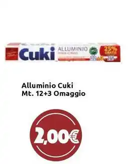 Carrefour Express Alluminio Cuki Mt. 12+3 Omaggio offerta