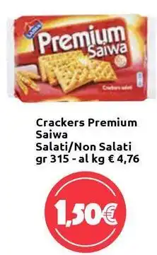 Carrefour Express Crackers Premium Saiwa Salati/Non Salati offerta
