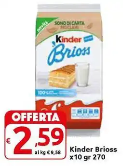 Carrefour Express Kinder Brioss offerta