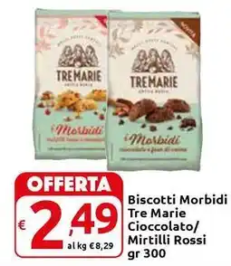 Carrefour Express Biscotti Morbidi Tre Marie Cioccolato/ Mirtilli Rossi offerta