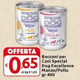 Carrefour Express Bocconi per Cani Special Dog Excellence Manzo/Pollo offerta