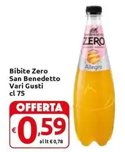 Carrefour Express Bibite Zero San Benedetto offerta