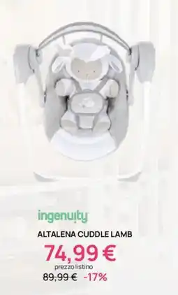 Prenatal Ingenuity altalena cuddle lamb offerta