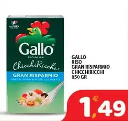 Premium Supermercati Gallo riso gran risparmio chicchiricchi offerta