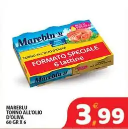 Premium Supermercati Mareblu tonno all'olio d'oliva offerta