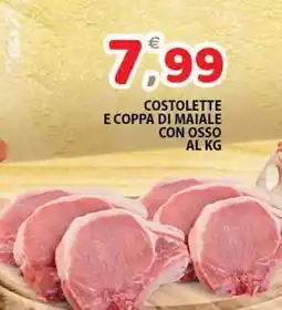 Premium Supermercati Costolette e coppa di maiale con osso offerta