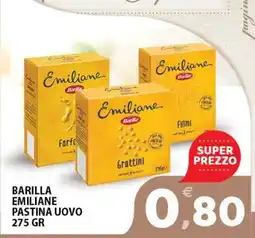 Premium Supermercati Barilla emiliane pastina uovo offerta