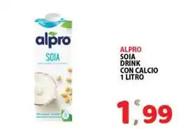 Premium Supermercati Alpro soia drink con calcio offerta