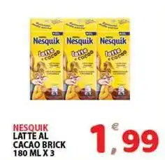 Premium Supermercati Nesquik latte al cacao brick offerta