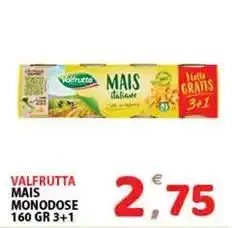 Premium Supermercati Valfrutta mais monodose offerta