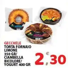 Premium Supermercati Gecchele torta fornaio limone / ciambella bicolore/ yogurt offerta