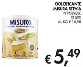 Coal Dolcificante MISURA STEVIA offerta