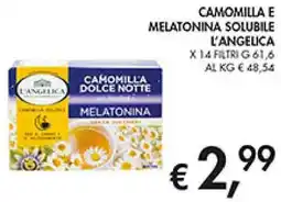 Coal Camomilla e melatonina solubile L'ANGELICA offerta