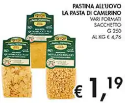 Coal Pastina all'uovo LA PASTA DI CAMERINO offerta