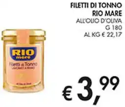 Coal Filetti di tonno RIO MARE offerta