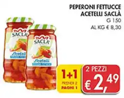 Coal Peperoni fettucce acetelu SACLA offerta
