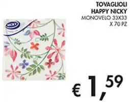 Coal Tovaglioli happy NICKY offerta