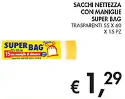 Coal Sacchi nettezza con manigue SUPER BAG offerta