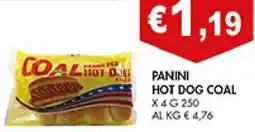 Coal PANINI HOT DOG COAL offerta