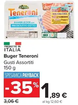 Carrefour Market Buger Teneroni offerta