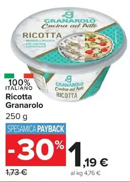 Carrefour Market Ricotta Granarolo offerta