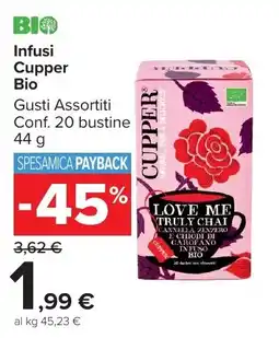 Carrefour Market Infusi Cupper Bio offerta