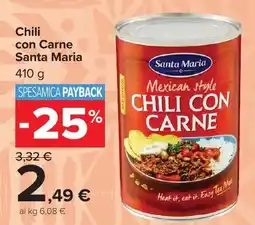 Carrefour Market Chili con Carne Santa Maria offerta