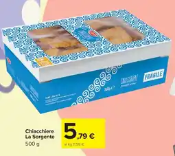 Carrefour Market Chiacchiere La Sorgente offerta
