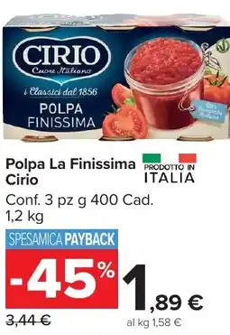 Carrefour Market Polpa La Finissima Cirio offerta