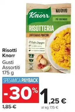 Carrefour Market Risotti Knorr offerta