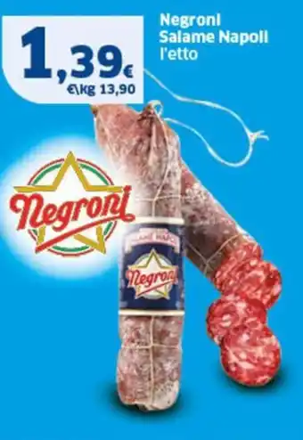 Sigma Negroni Salame Napoli offerta